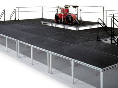 TourGo Quick Stage System with Portable Stage Platforms for Performance Stage