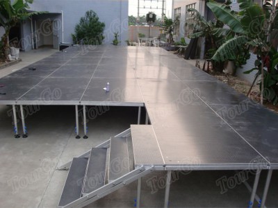 Outdoor Performance Stage Hire Quick Stage System with Portable Stage Steps – TourGo