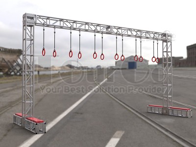 Outdoor Ninja Warrior Course Ring Overhead