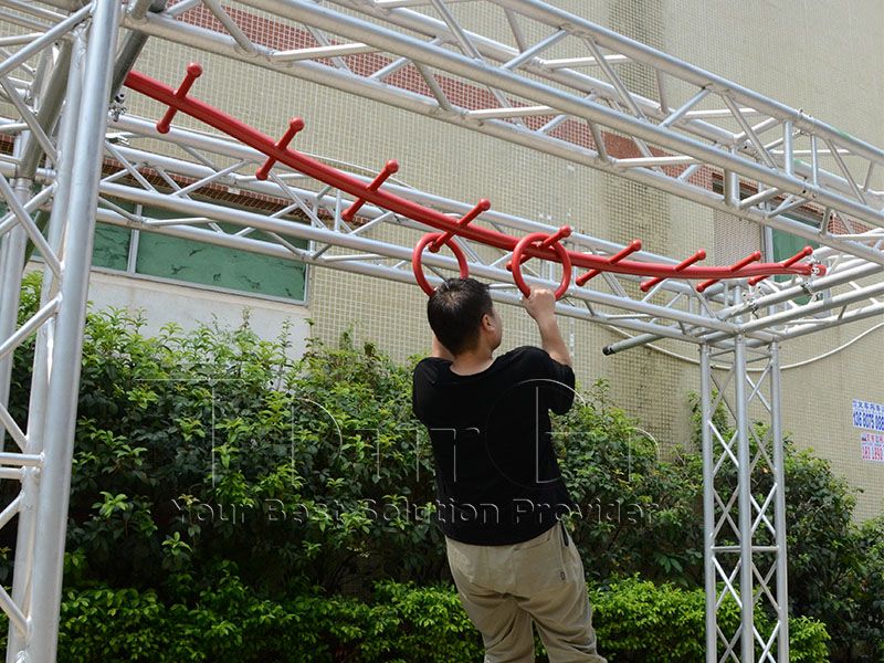 Custom Outdoor Ninja Warrior Training Equipment Tough Mudder Ninja Obstacles for Spartan Race Course