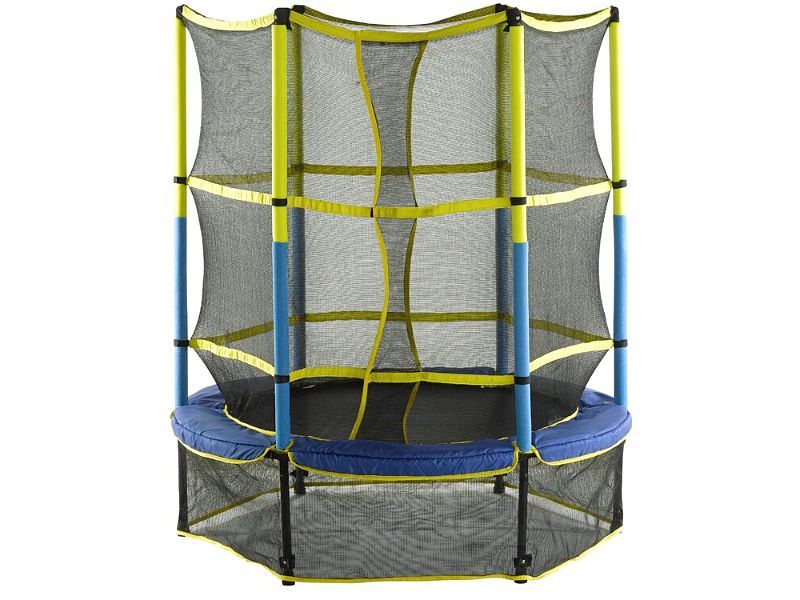 4.58′ Round Trampoline with Safety Enclosure/Kids Trampoline