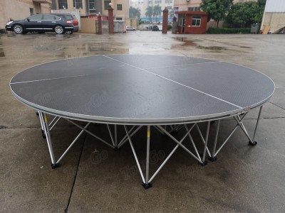 TourGo Round Stage Platform Used Portable Outdoor Concert Stage Rental