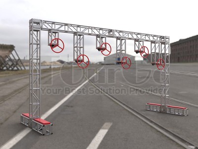 Outdoor Playground Ninja Warrior Obstacle Course Spinning Wheels Small