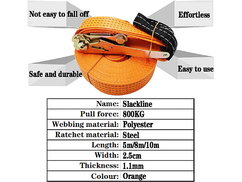 https://www.tourgosolution.com/?p=95657 Slackline, Slackline Kit with Training Line for Advanced and Adults, Outdoor Fitness Equipment, Easy to Install and Remove, Width-2.5cm10m