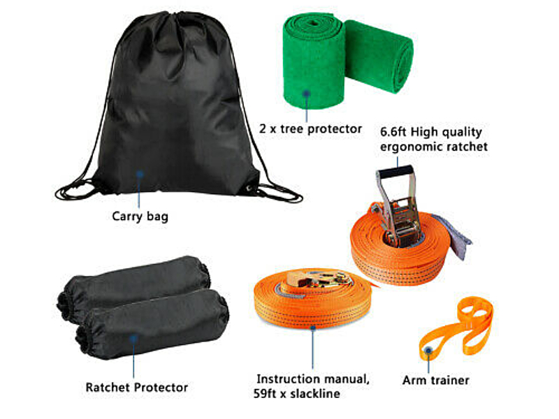 https://www.tourgosolution.com/?p=95665 Slackline Ninja Line Monkey Bar Set for Obstacle Course Setting, Slackline Kit with Arm Trainer Line, Tree Protectors and Protection