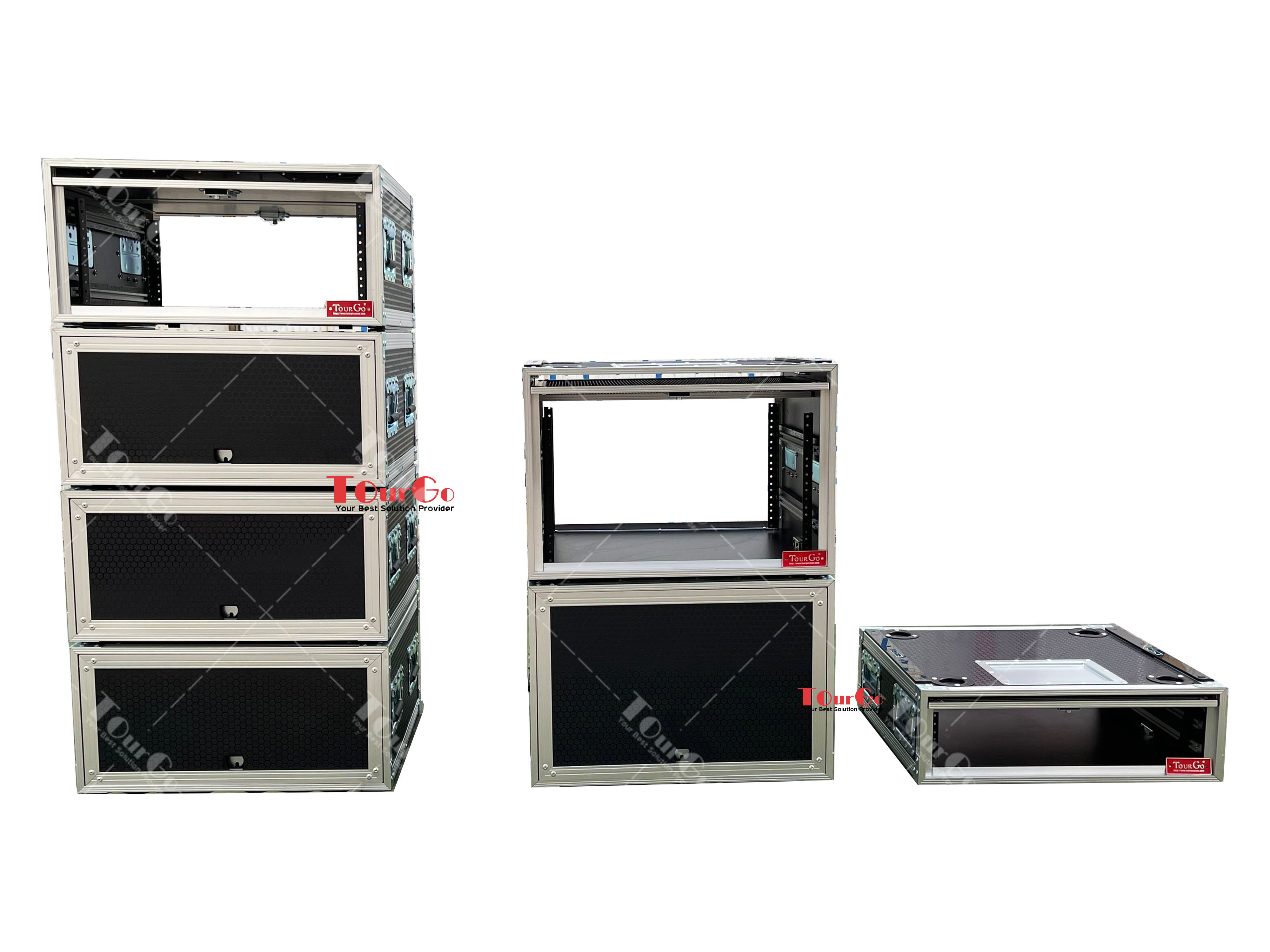 19”2U 4U 6U 8U Rack Road Case Slam Door Rack Cases Sliding Door Flight Case