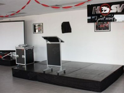 Movable Stage Platform with Portable Flight Case for School Stage Rental – TourGo