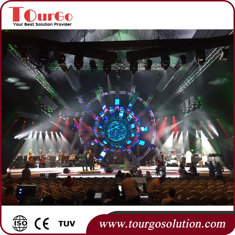 TourGo Aluminum Round Light Truss and Stage Truss Design