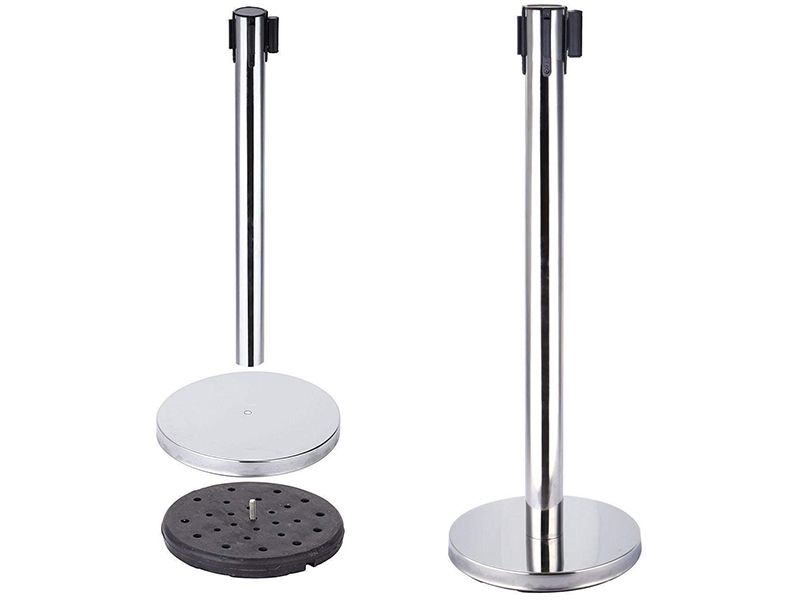 Stainless Steel Retractable Crowd Control Barriers-2