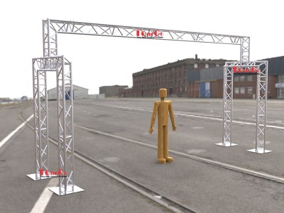 TourGo Aluminum Finish Line Truss 7X4m