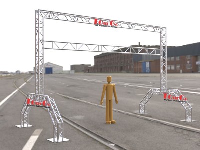 TourGo Aluminum Finish Line Truss 6x3m