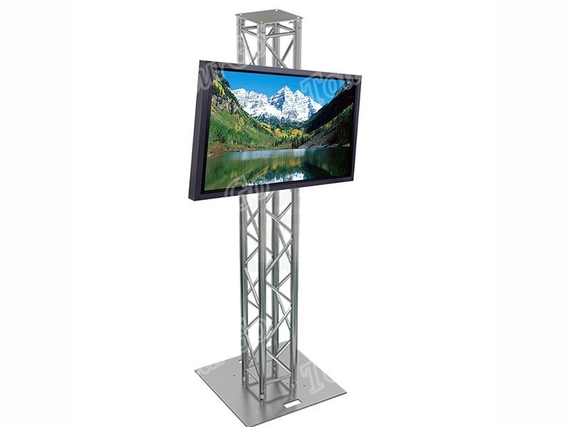 TourGo Ground Support Aluminum Truss Lectern and TV Truss Stand