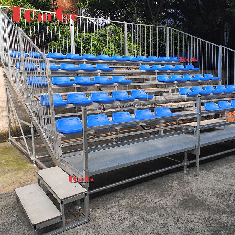 Tourgo Aluminum Grandstand Outdoor Telescopic Bleachers
