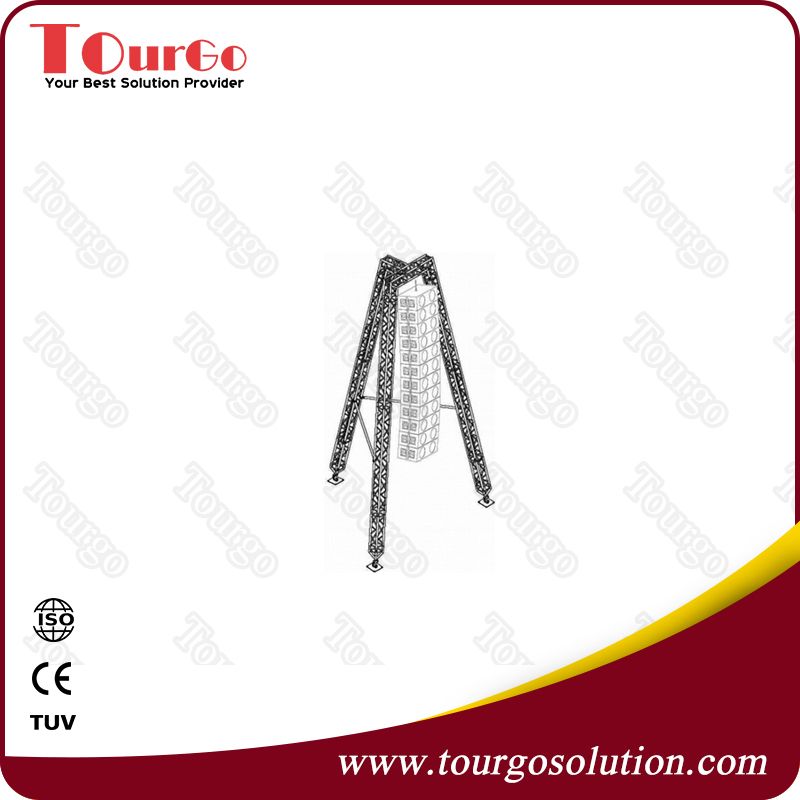 TourGo Flying PA Speakers fromTruss System lifting Towers H8m Loads 1000kg