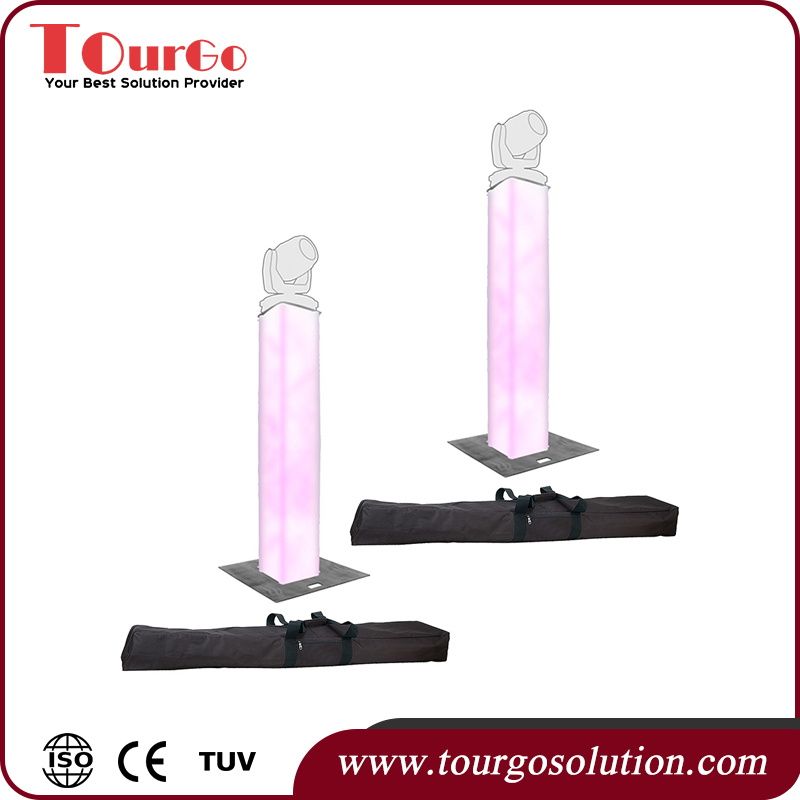 TourGo Truss Dual 8.20Ft Vertical Totem System for Lighting / DJ