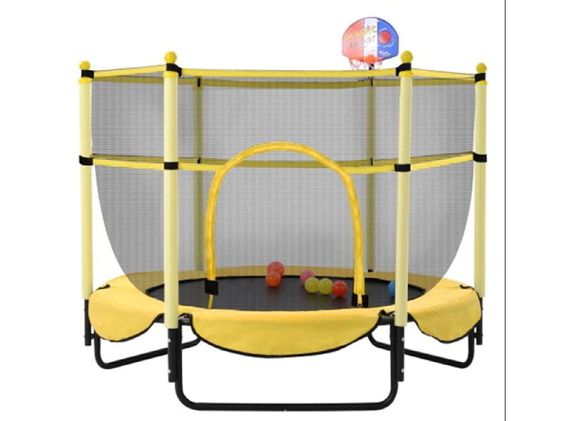 https://www.tourgosolution.com/?p=96332 5ft Trampoline With Basketball Hoop For Fun/Outdoor & Indoor Mini Toddler Trampoline