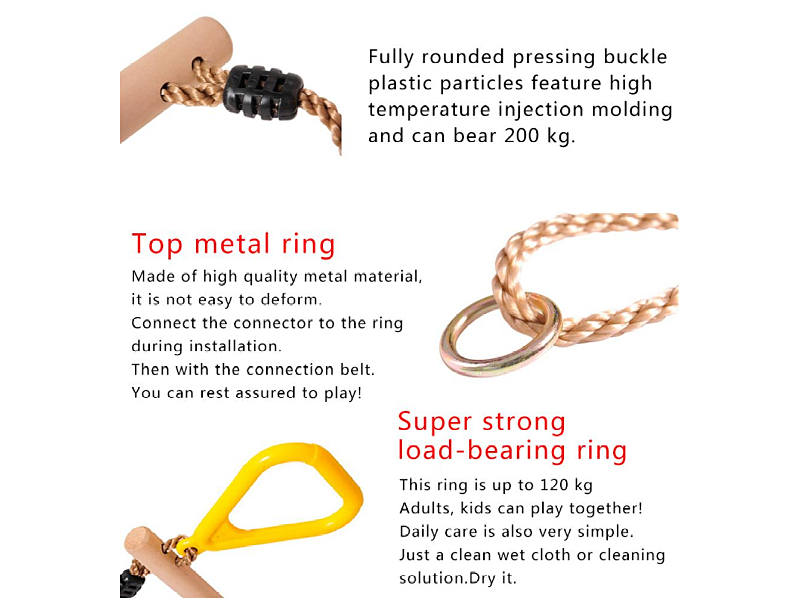 https://www.tourgosolution.com/ninja-line-kits/trapeze-swing-bar-rings-training-plastic-gym-ringgymnastic-rings-with-pull-up-bar.html Gymnastic Rings With Pull-Up Bar Trapeze Swing Bar Rings -Full Body Strength And Muscular Bodyweight Training Plastic Gym Ring
