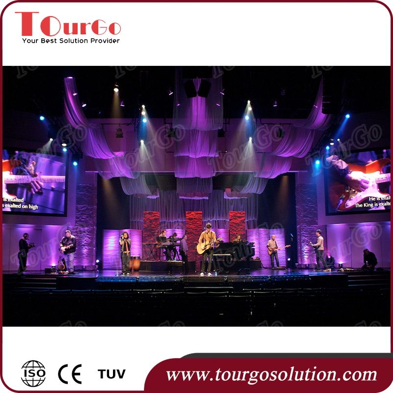 TourGo TourGo Cheap Portable Stage Equipment DJ Truss System Stage Truss Pipe and Drapes for Event Decoration