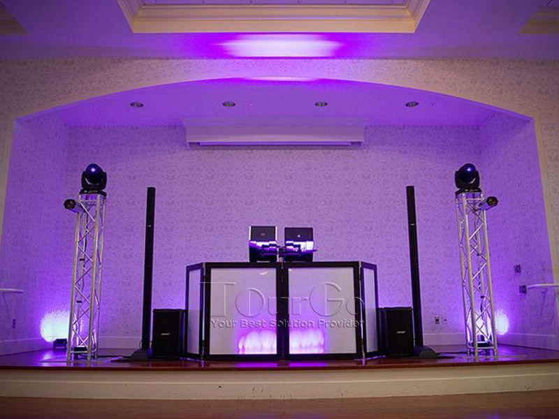Aluminum Moving Head Lighting Truss + DJ Facade