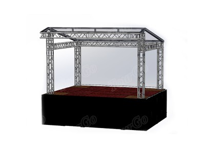 TourGo Aluminum Roof truss , Assembling Stage Truss Roof , Concert Stage Roof Truss