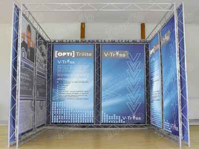 TourGo Advertising Ideas Booth Exhibition Trade Show Stand Exhibition Display Booth Stand Partition Walls