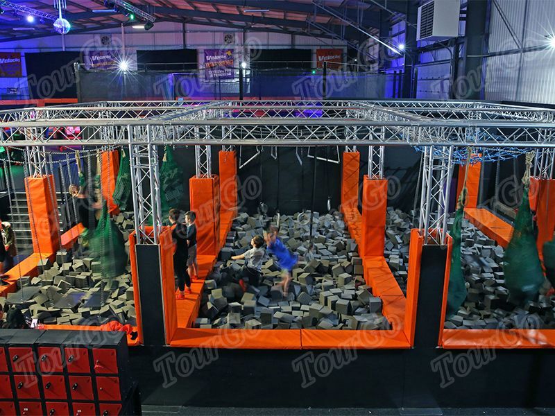 TourGo China Indoor Trampoline Park / Ninja Course for Sale