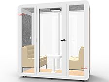 Conference Pod Office Soundproof Phone Booth for Four People Meeting