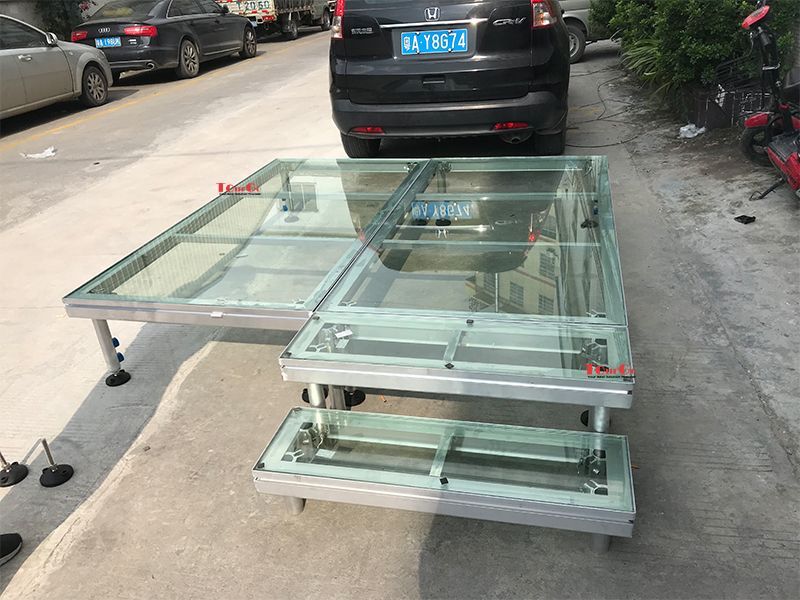 Aluminum Swimming Pool Stage With Acrylic Platform