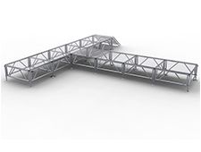 Aluminum Glass Stage For TV Show
