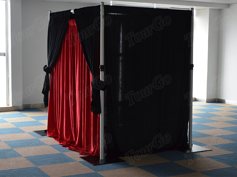 TourGo adjustable wedding drapes wholesale pipe and drape kits