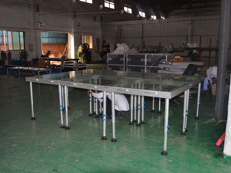 Portable Transparent Plexiglass Stage For Swimming Pool