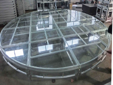 Round Transparent Plexiglass Stage For Swimming Pool Event
