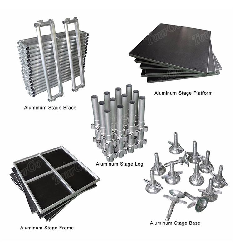 aluminum stage component