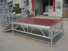 Aluminum Red Non-slip Stage Platform For School Performance Event