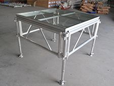 TourGo Portable Aluminum Frame Plexiglass Stage