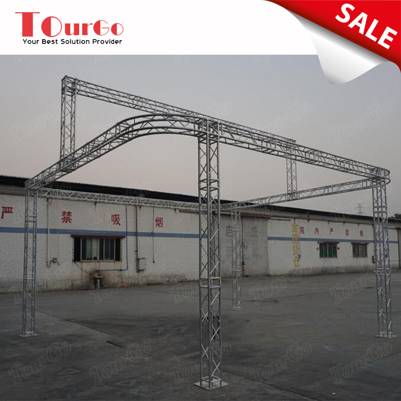 Tourgo China Supplier Exhibition Truss System TradeShow Truss Outdoor Promotion and Aluminum Stage Lighting Truss