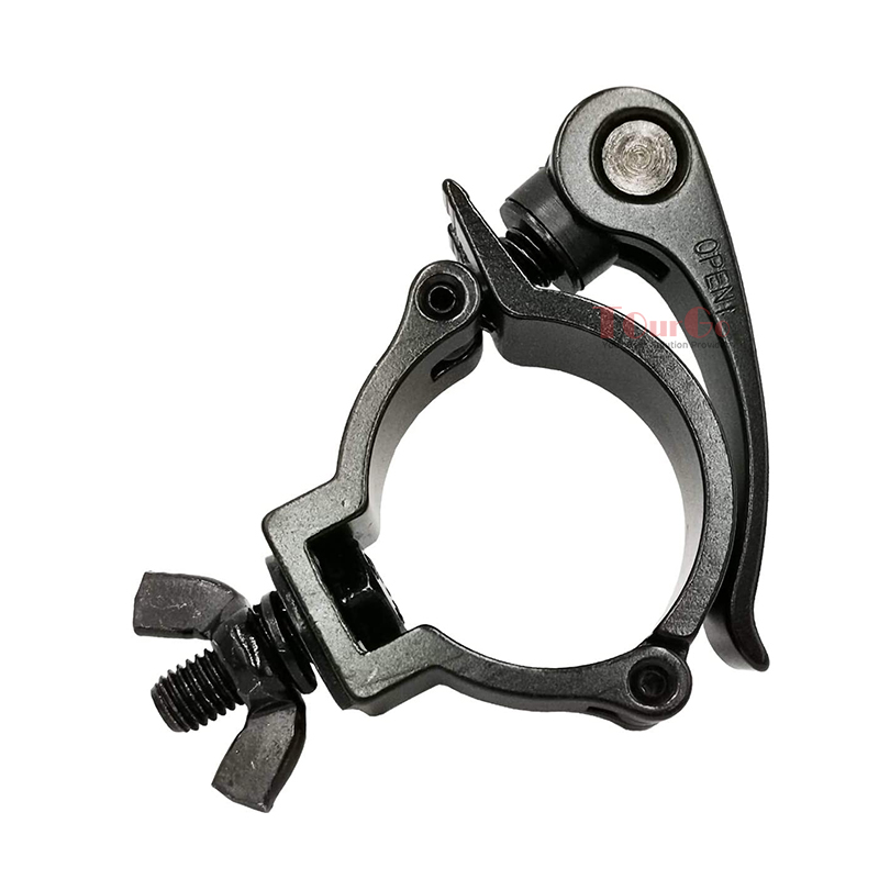 Global Black Silver Lighting Clamp 2 Inch Truss 360 QR Heavy Duty Quick Release Clamps