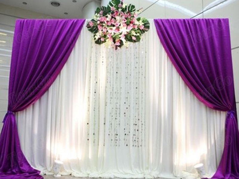 TourGo custom artificial flower backdrop for wedding reception