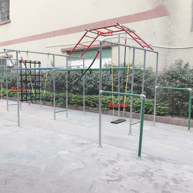 free standing ninja playground equipment monkey bars for backyard