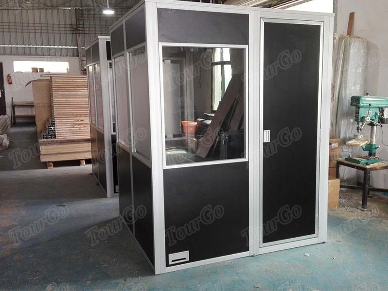 Tourgo ISO 4043 two person black interpretation booth