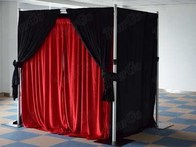 TourGo black pipe and drape system wholesale wedding for sale