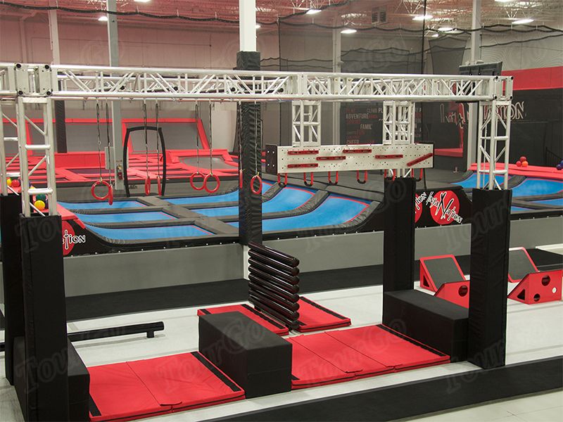 TourGo American Commercial Use Mini Ninja Warrior Course Trampoline Park for sale