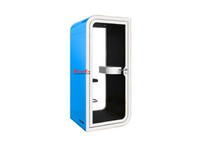 Blue Single Person Phone Booth