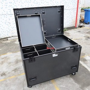 TourGo Stackable Heavy Duty Utility Trunk Road Cases for Big Cable with Inside Divider and Tray