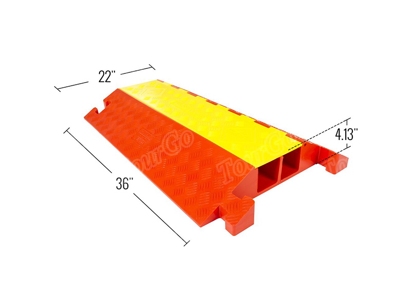 Cable Ramp Linebacker 2-Channel Linebacker Cable Protector Ramps for 3.25″ diameter cables ...
