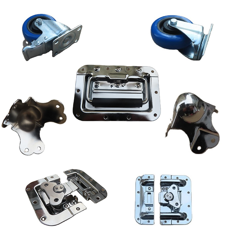 TourGo Aluminum Latches Handles dishes braces hinge Butterfly Lock Ball Corner extrusion Tool Flight Case Hardware Accessories