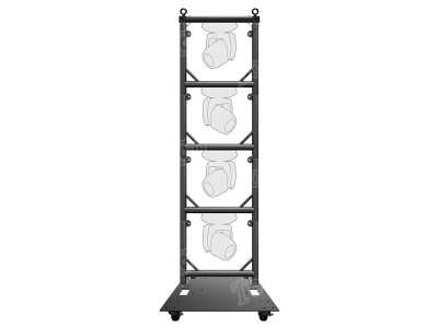 Global Truss Modular Lighting Quick Grid for Moving Heads in Black Quad Package