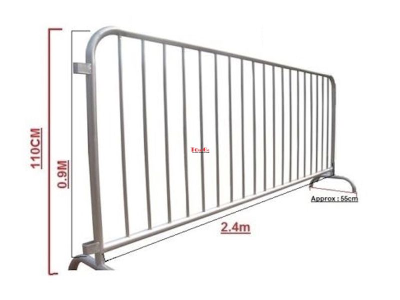 Crowd Control Barriers / Security Pedestrian Barricades Rental