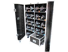 Custom LED Source 4 Wardrobe Style Flight Case By TourGo