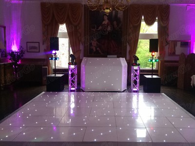 TourGo New Design 22ft * 22ft Acrylic Twinkling Starlit Light Up Led Dance Floor Flooring for Wedding